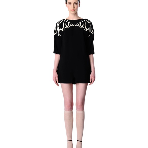 Red valentino wings embroidered jumpsuit - Picture 2 of 9